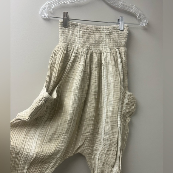 Free People Boho Walk on the Fire Harem Pants - Picture 2 of 4